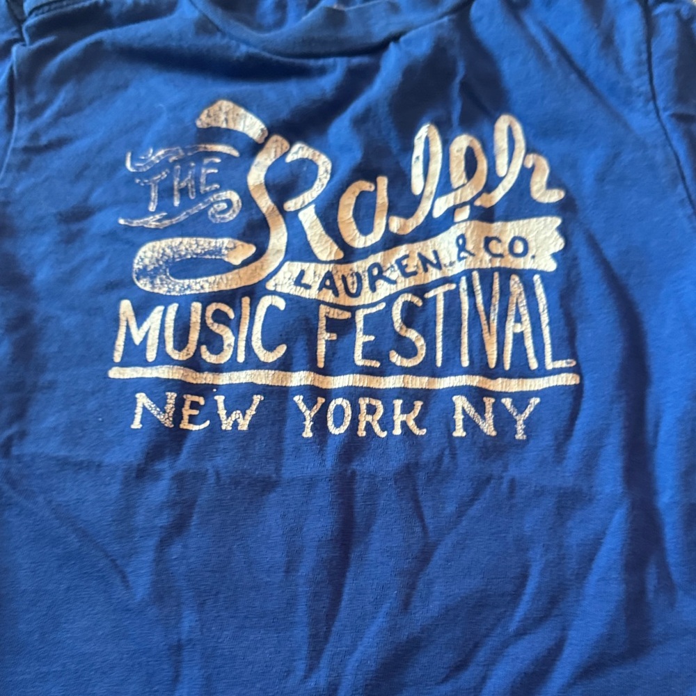 Ralph Lauren Kids Blue Graphic Tee
